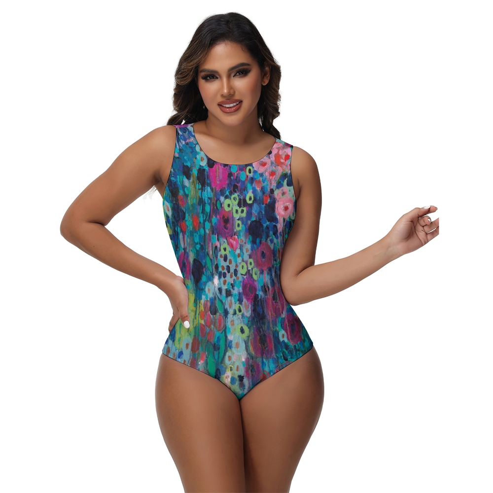 Painted Strings One-Piece Swimsuit