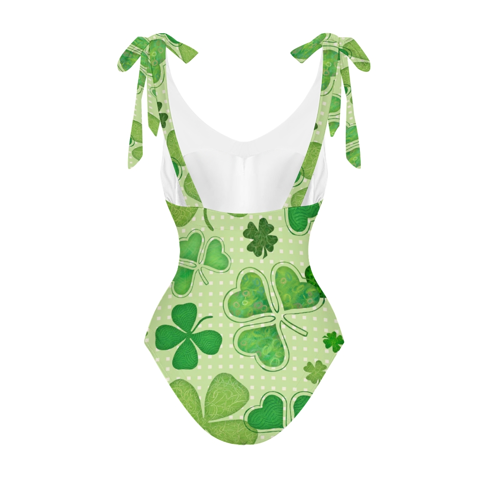 Women's Lucky Charm Printed One Piece Swimsuits and Cover Ups