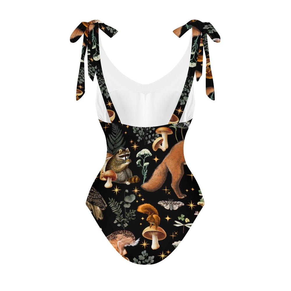 Women's Midnight Menagerie Printed One Piece Swimsuits and Cover Ups