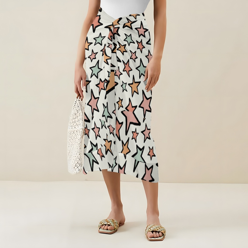 Women's Stars Printed One Piece Swimsuits and Cover Ups