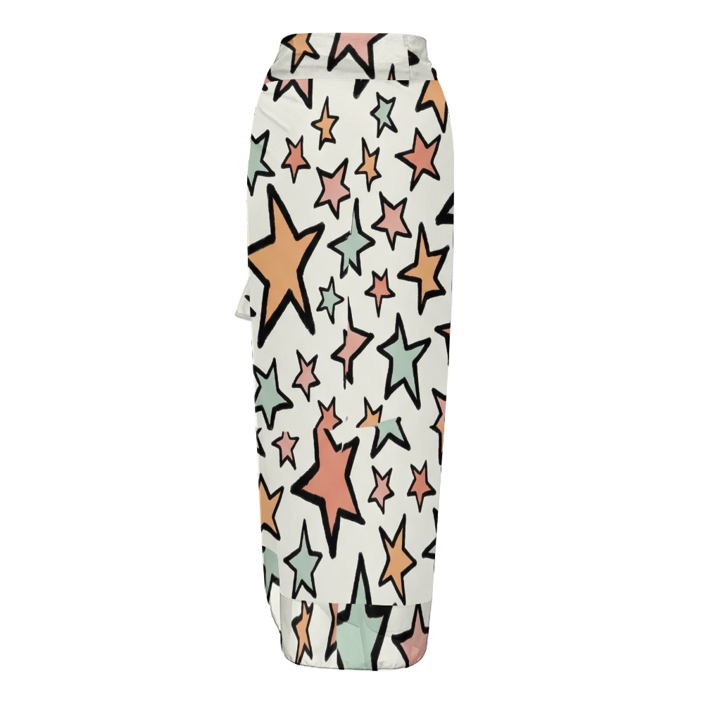 Women's Stars Printed One Piece Swimsuits and Cover Ups