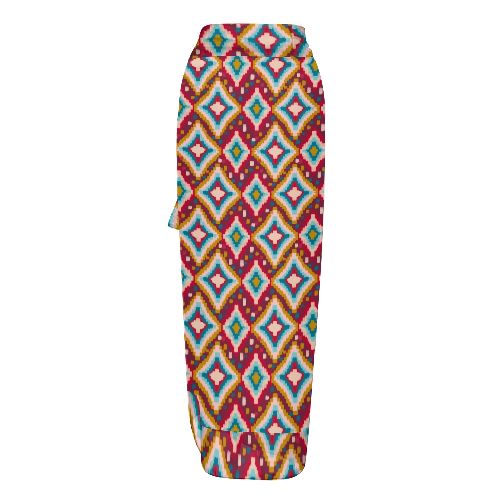 Women's Boho Diamond Print One Piece Swimsuits and Cover Ups