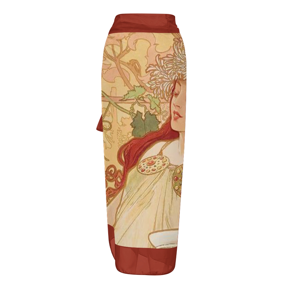 Women's Mucha Goddess Print One Piece Swimsuits and Cover Ups