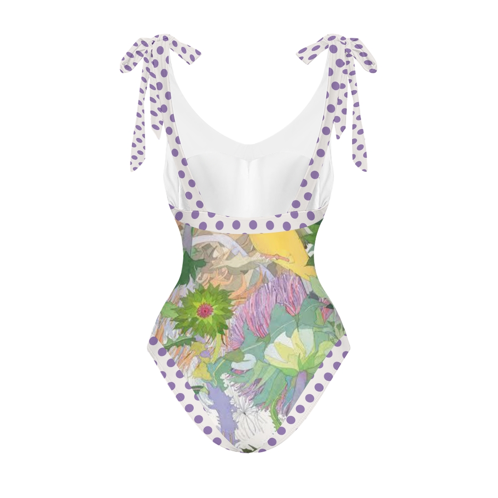 Women's Lush Floral Print One Piece Swimsuits and Cover Ups
