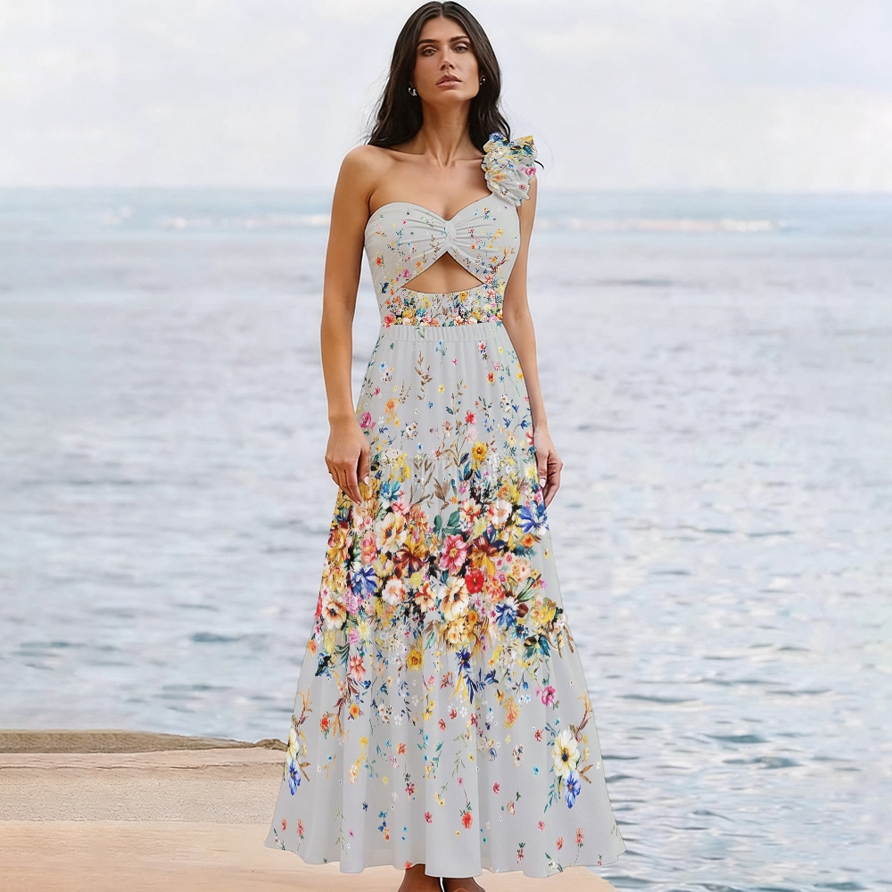 454Women's Floral One-Piece Swimsuit Set