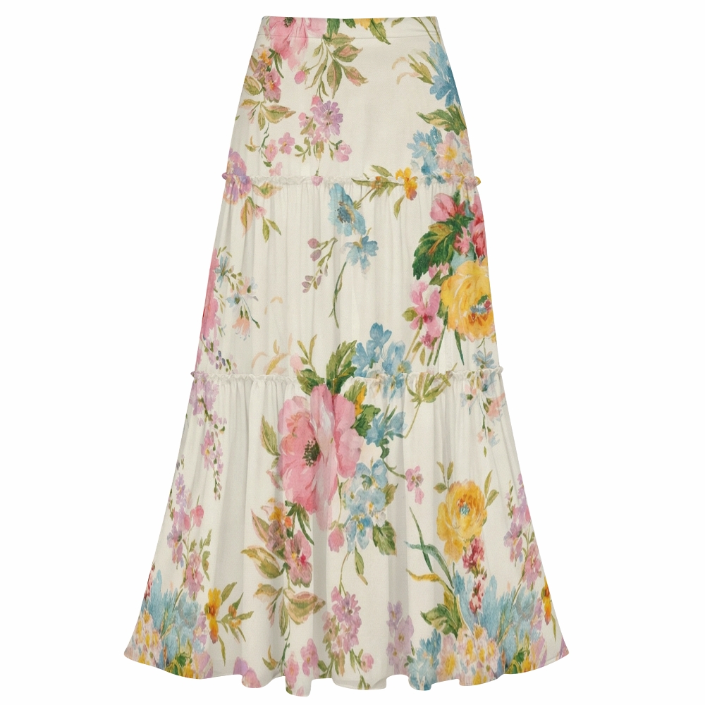 Women's Floral One-Piece Swimsuit Set