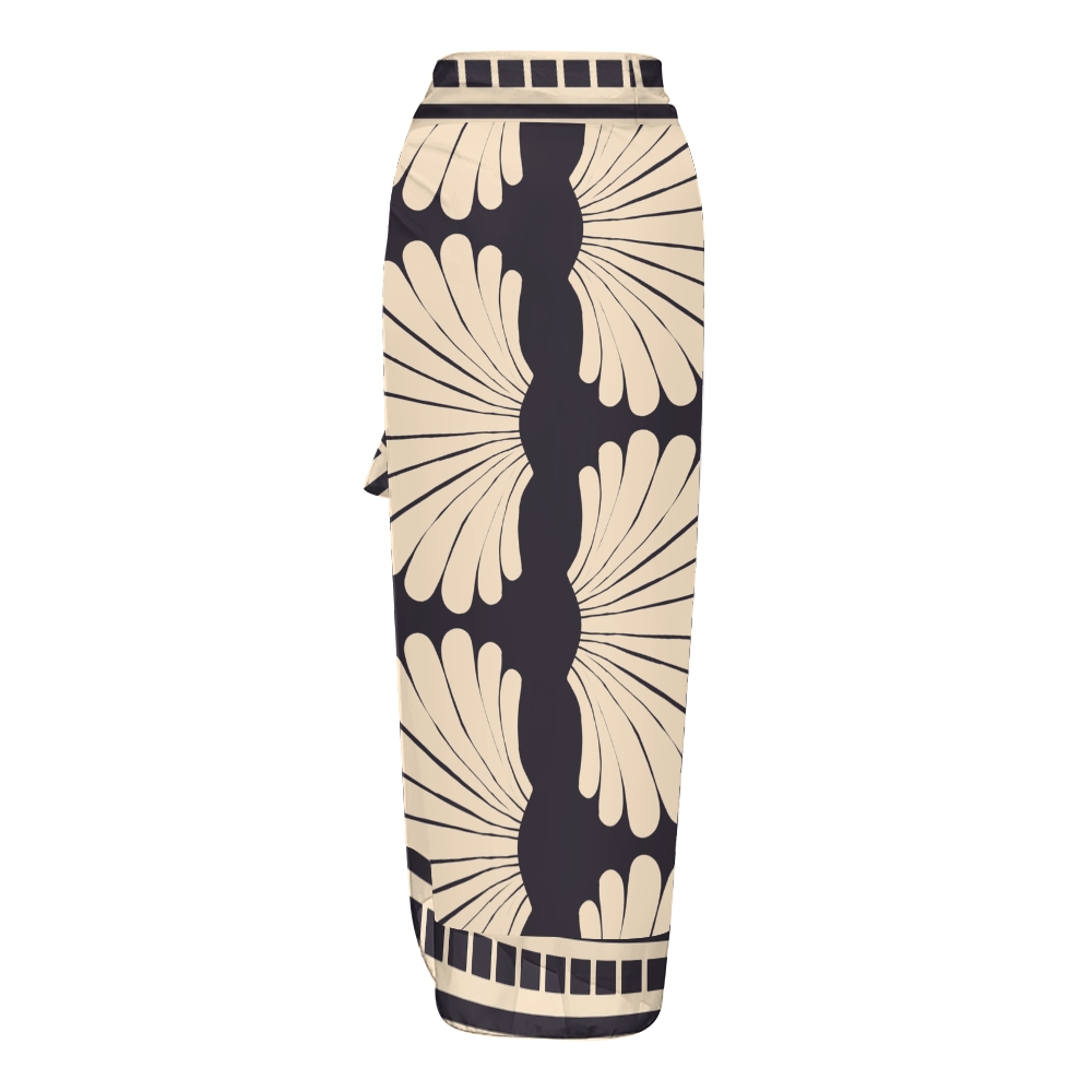 Women's Shell Fan Print One Piece Swimsuits and Cover Ups