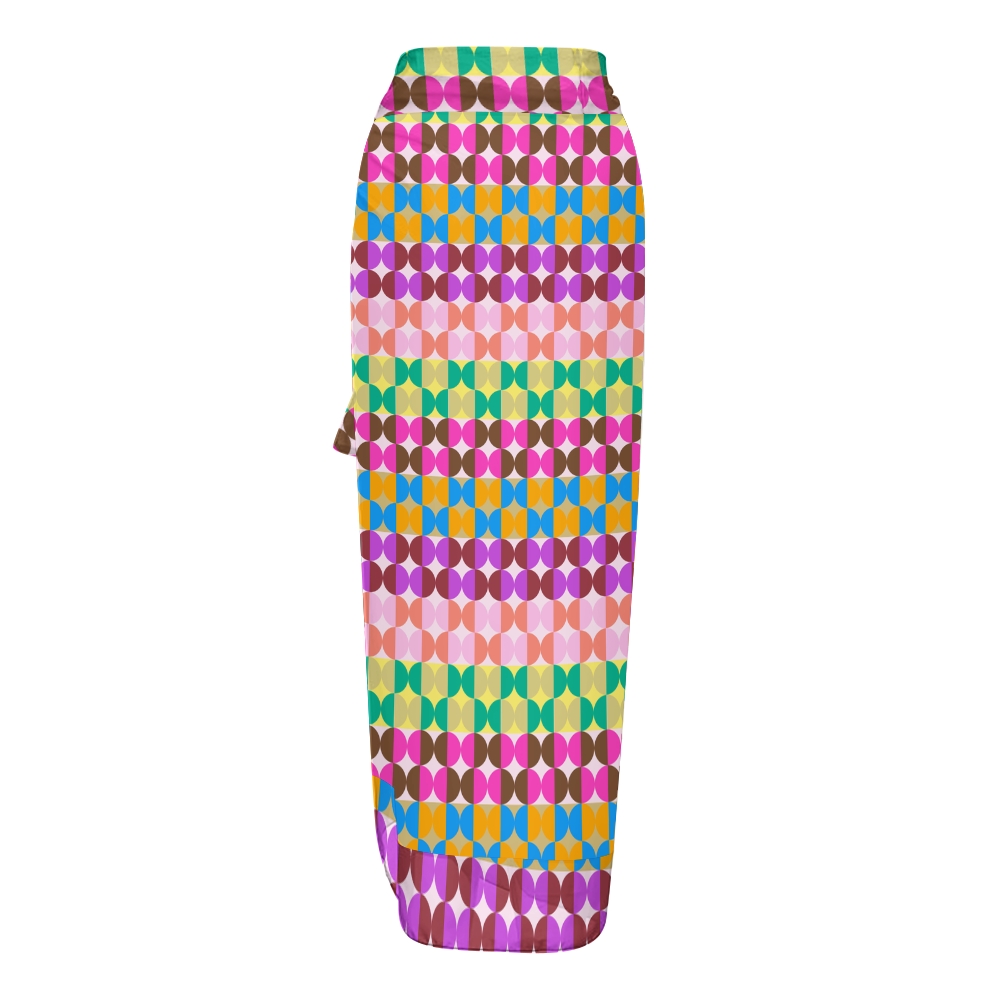 Women's Multicolor Geometric Tile Print One Piece Swimsuits and Cover Ups