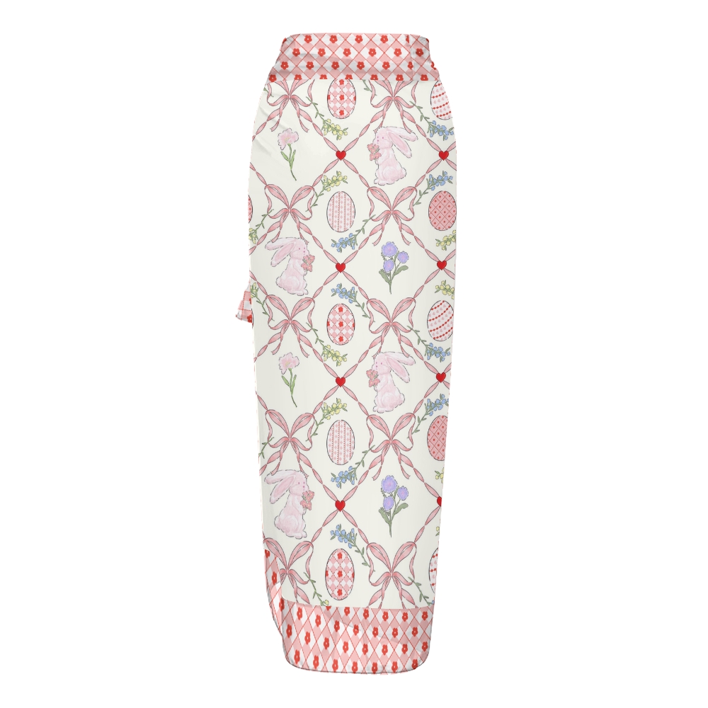 Women's Easter Bunny Ribbon Print One Piece Swimsuits and Cover Ups