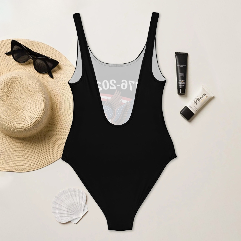 America 1776-2026 Eagle Print One Piece Swimsuit