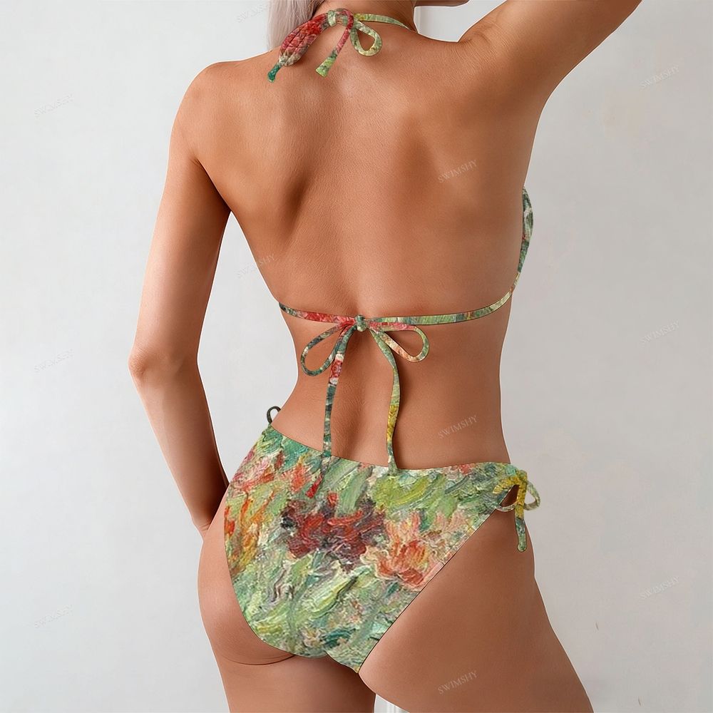 Impressionist Wildflower Garden Print Bikini & One Piece Swimsuit