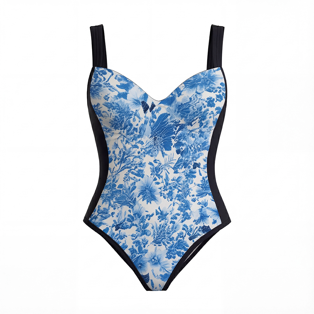 Blossom Print One-Piece Swimsuit