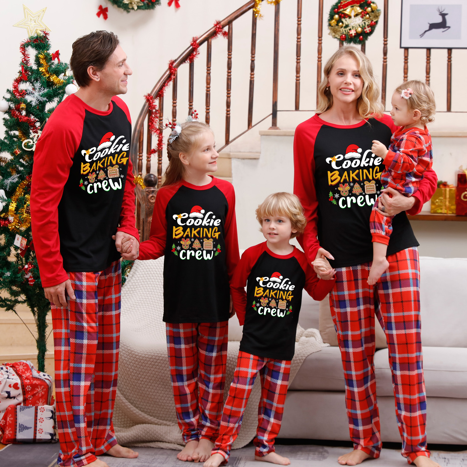 Christmas Parent-Child Printed Loungewear