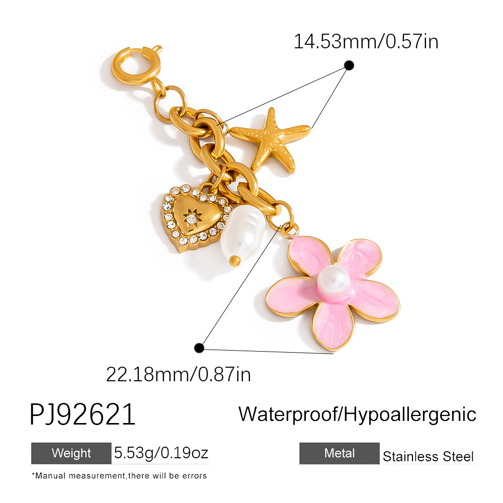 DIY Stainless Steel Bikini Clasp Tassel Pendant