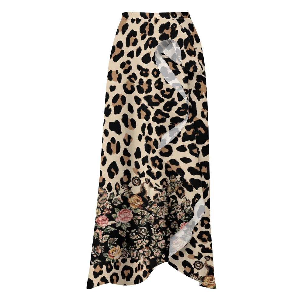 Ruched Leopard Print One Piece Swimsuit