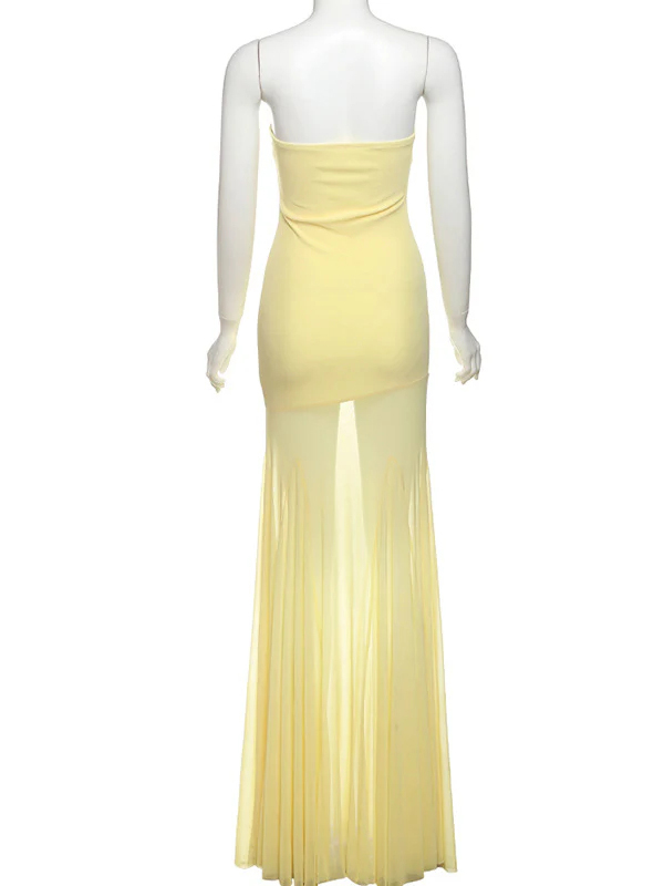 One-Shoulder Strapless Dress