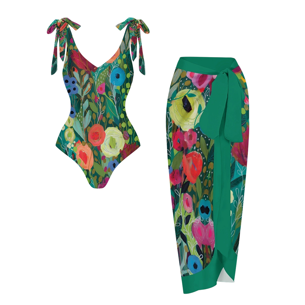  Into the Depths Print One-Piece Swimsuit