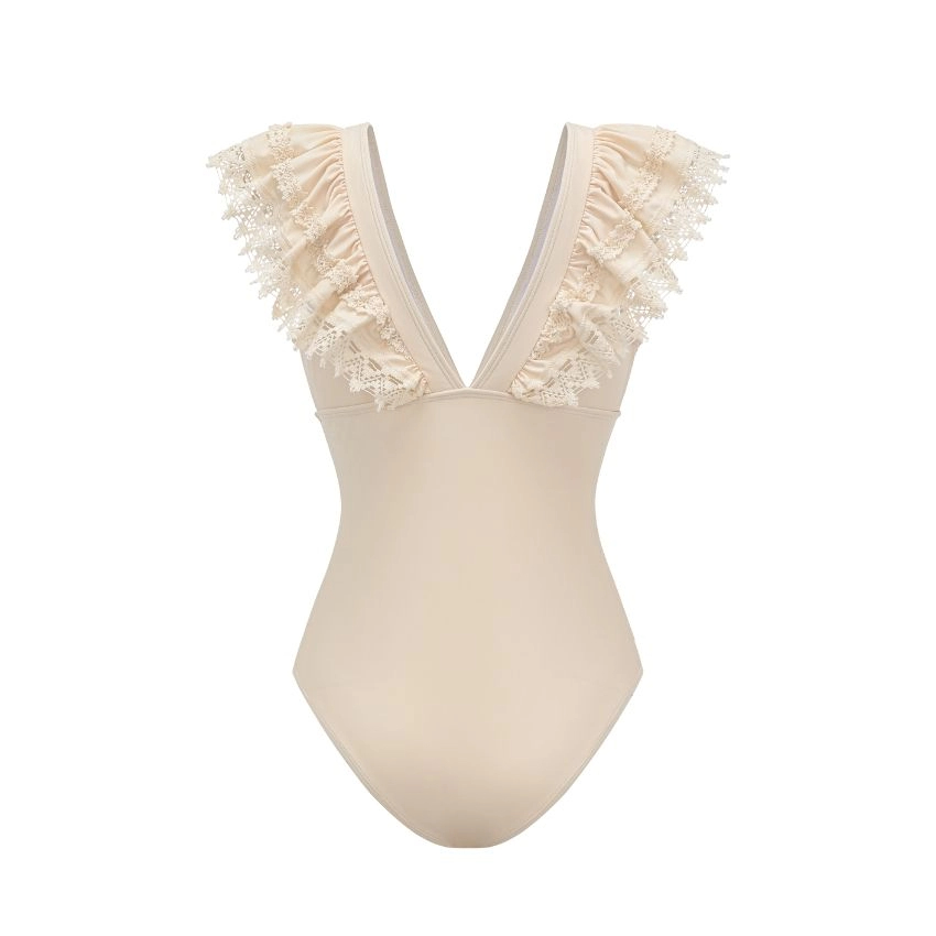 Ruffle Lace One-Piece Set
