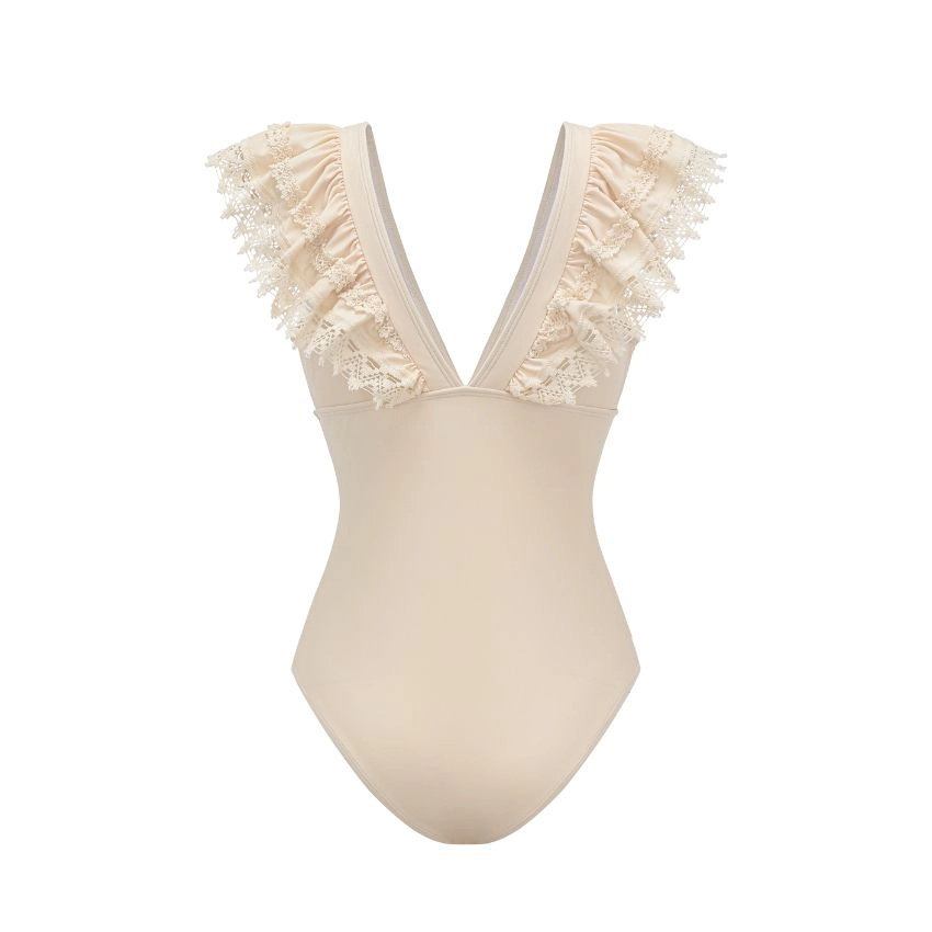 Ruffle Lace One-Piece Set