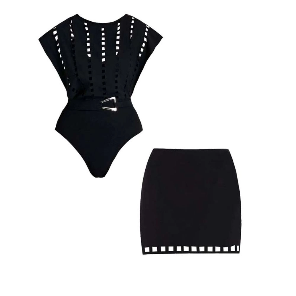 Hollow Design One Piece Set