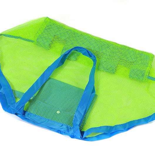 Foldable Oversized Mesh Bag for Kids' Toys & Beach Storage