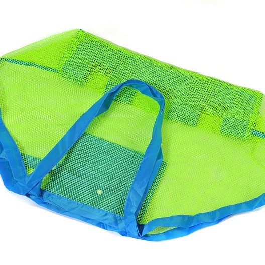 Foldable Oversized Mesh Bag for Kids' Toys & Beach Storage