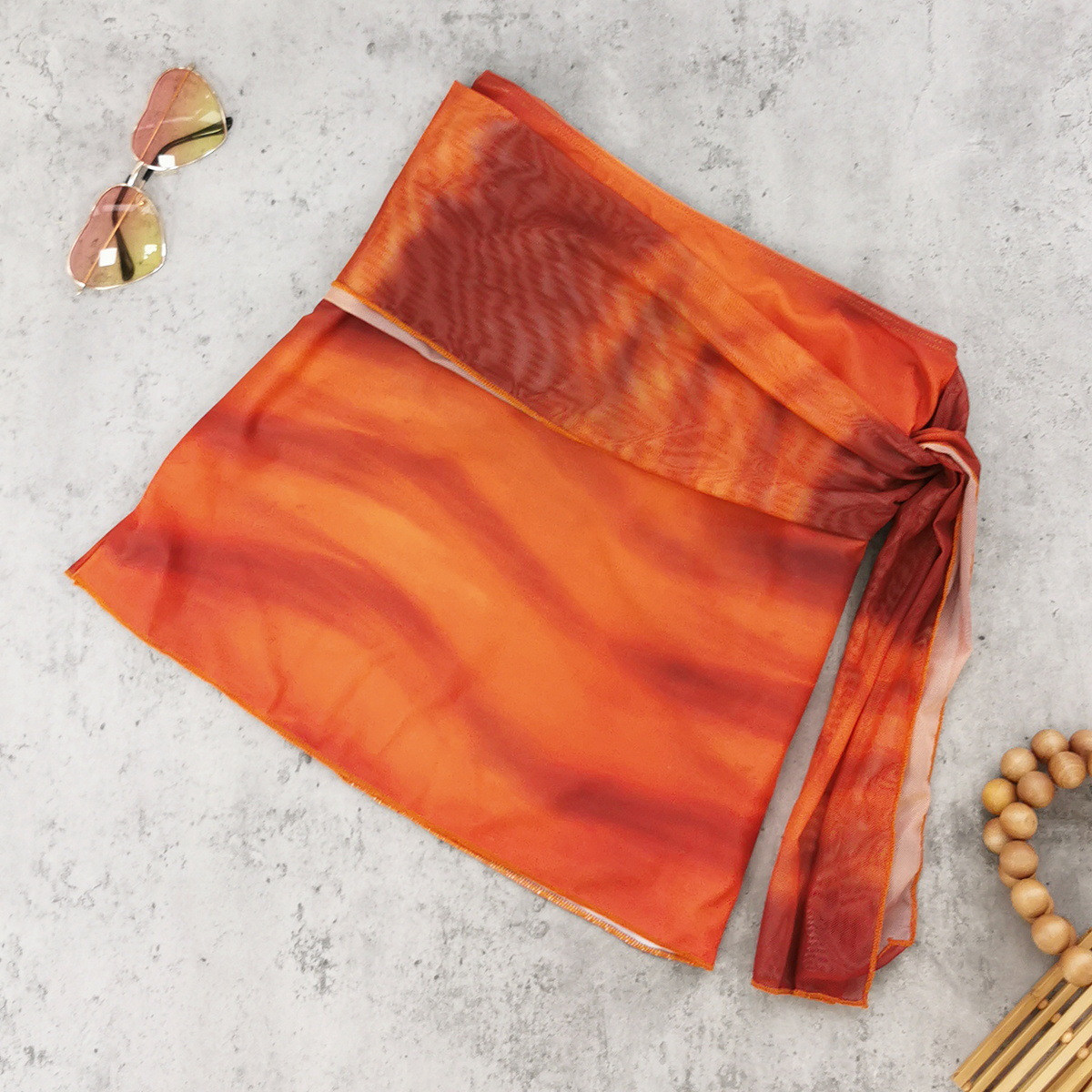 Ombre Print Swimsuit Set