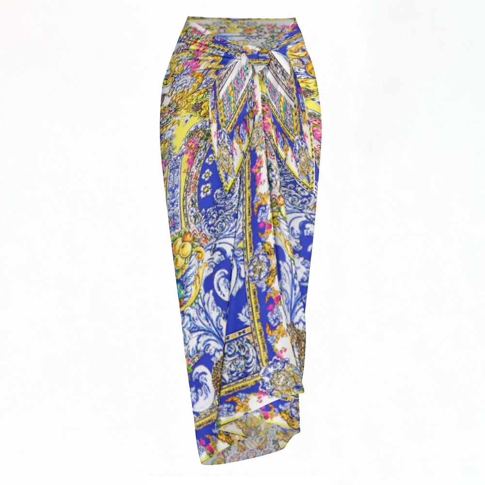 España Nirvana Swimsuit with Back Mesh Knot and Skirt