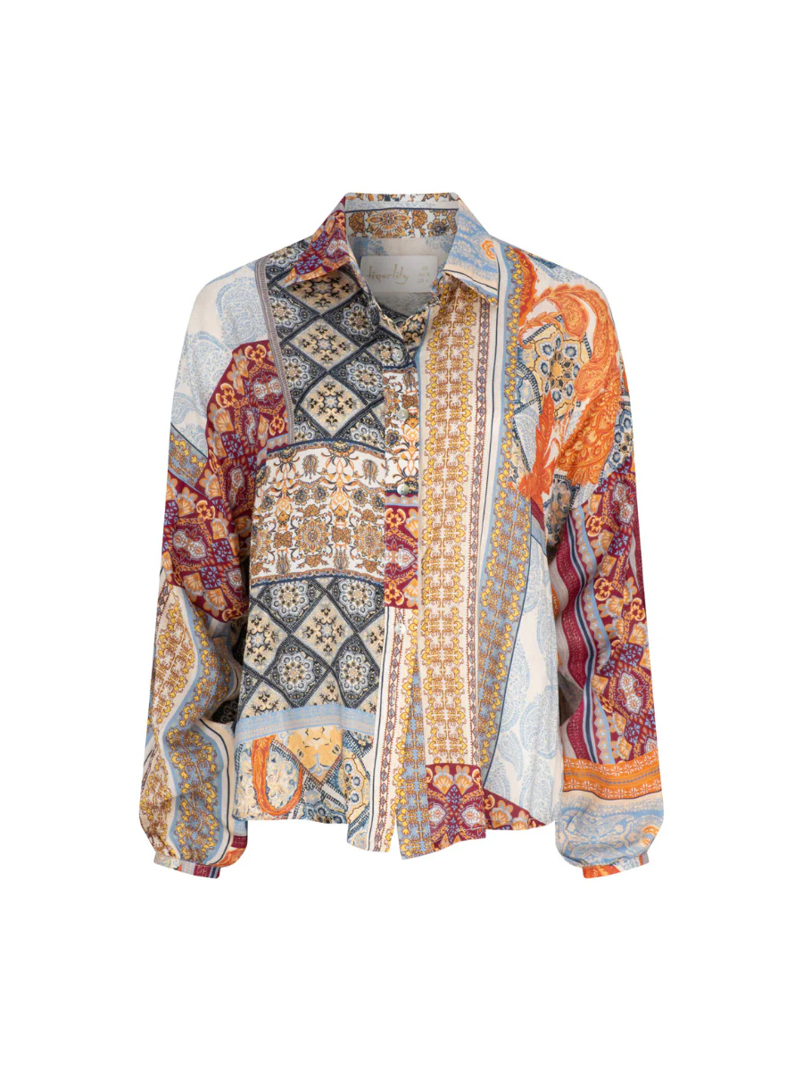 Retro Print Bikini And Beach Dress