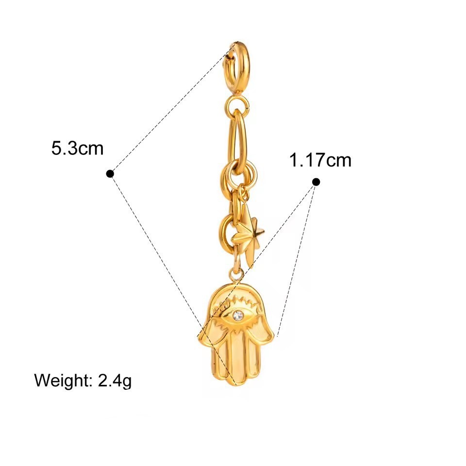 18K Bikini Titanium Steel Accessory Pendant