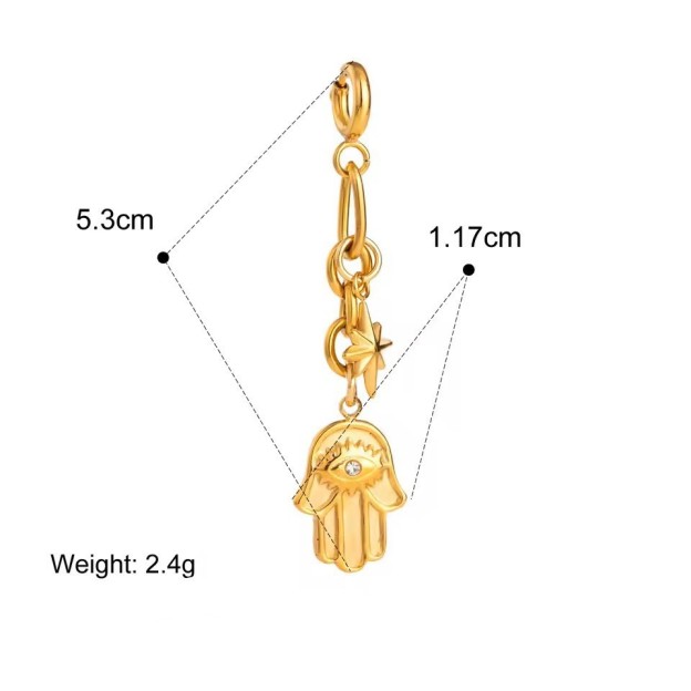 18K Bikini Titanium Steel Accessory Pendant