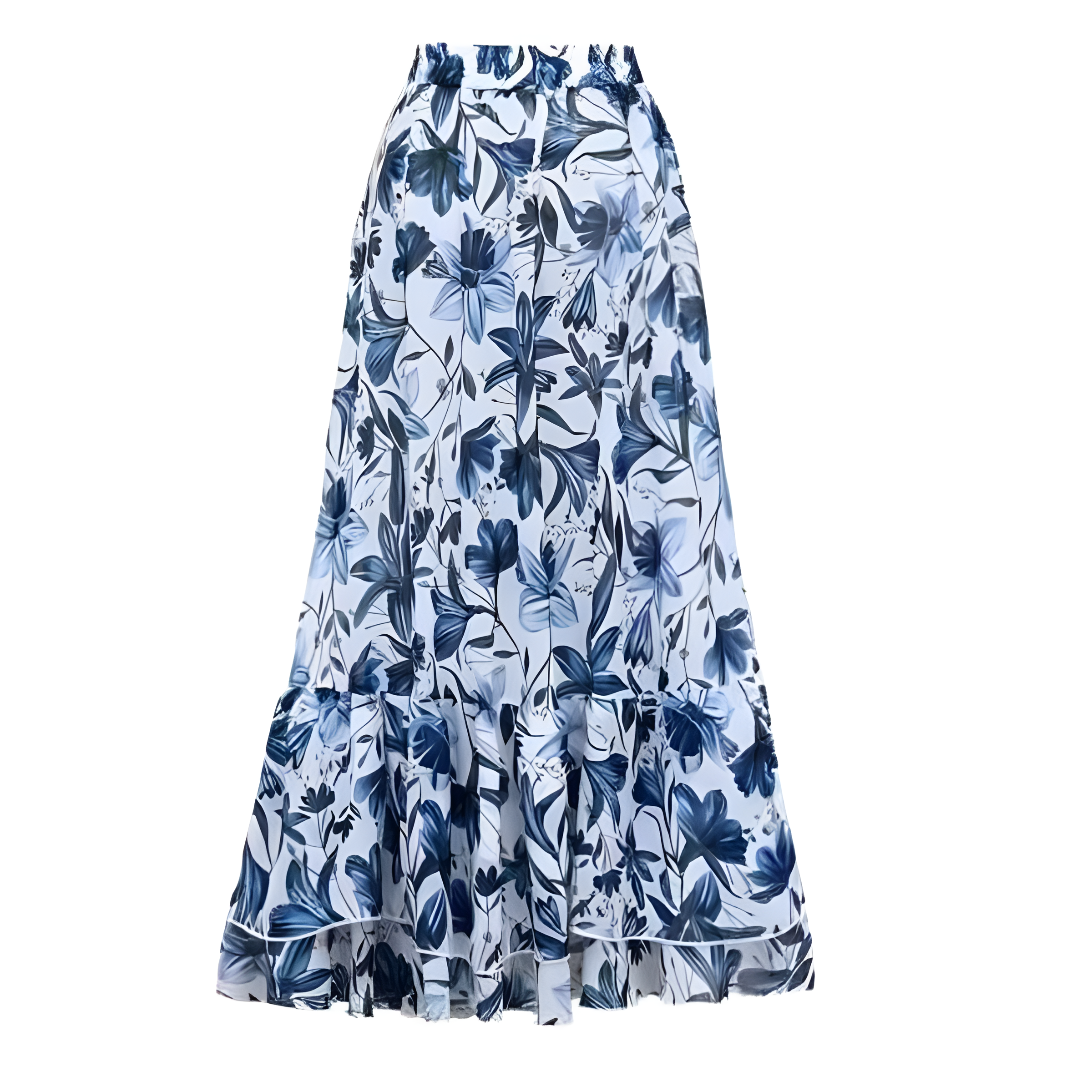 Women's V Neck Lace Up Printed One-Piece Swimsuit and Skirt