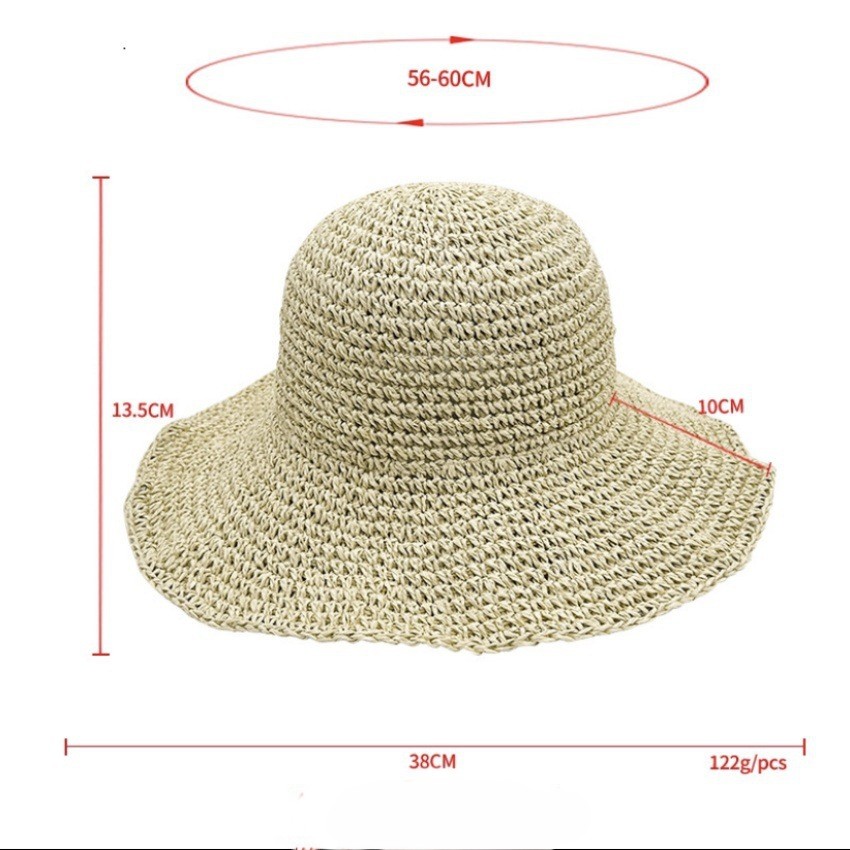 Straw Sun Hat With Wide Brim Round Crown and Natural Weave Texture Ideal for Coastal Styling