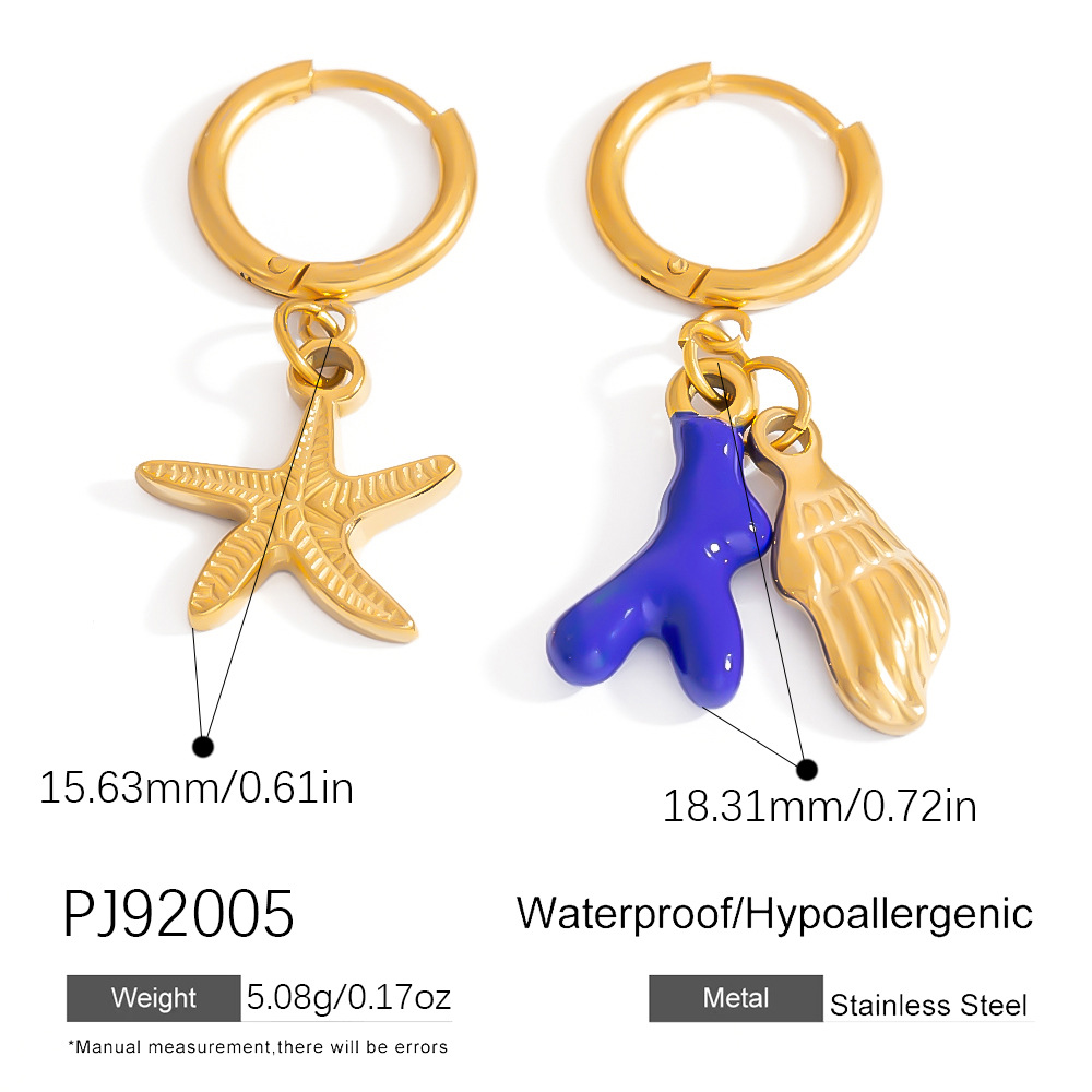 Stainless Steel Bikini Clasp Ocean Series Accessories Jewelry Pendant