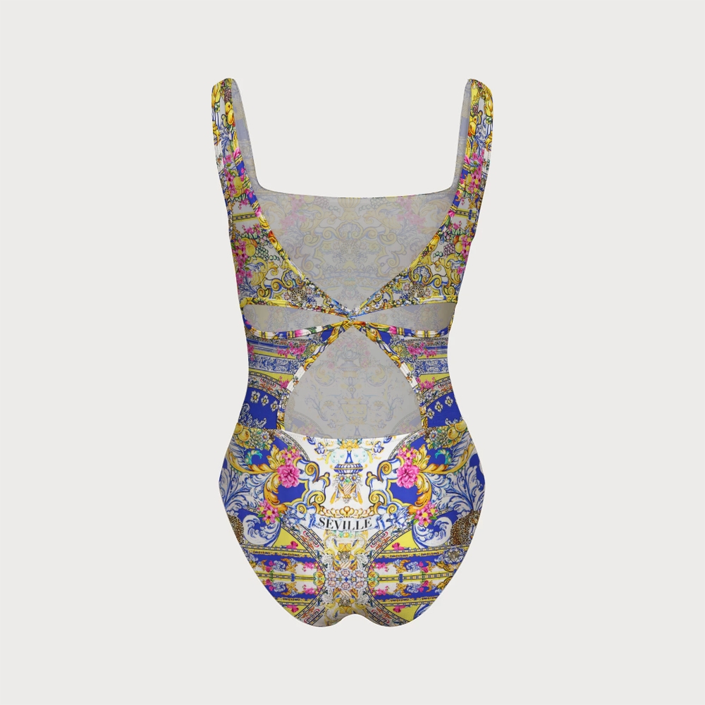 España Nirvana Swimsuit with Back Mesh Knot
