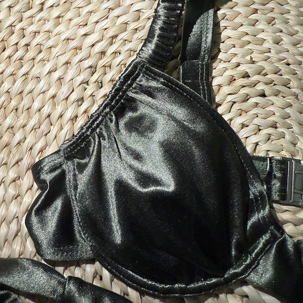 Shimmer Satin Bikini Set