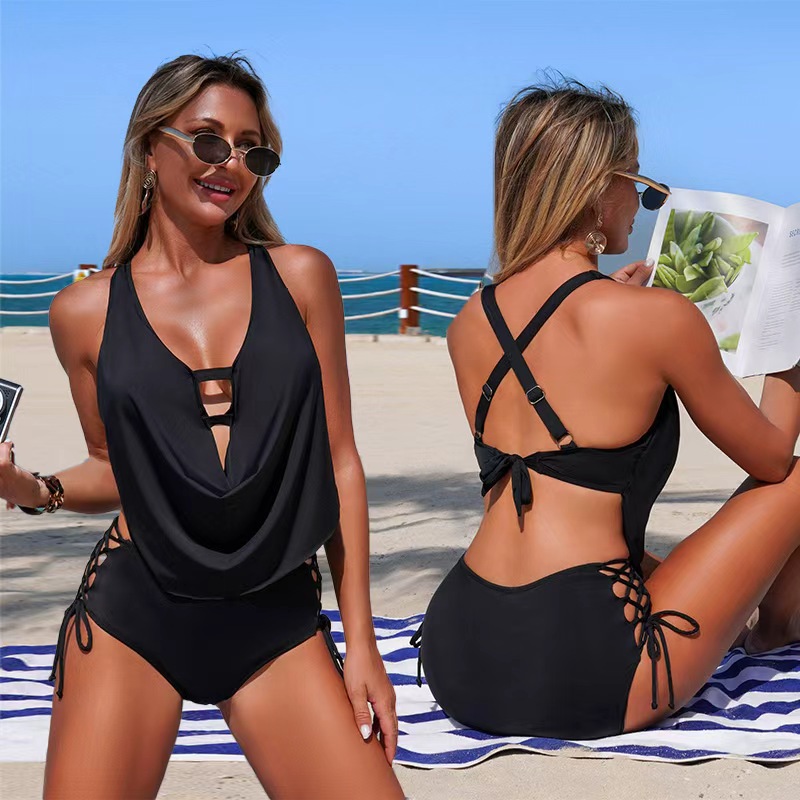 Solid color Tankini Set