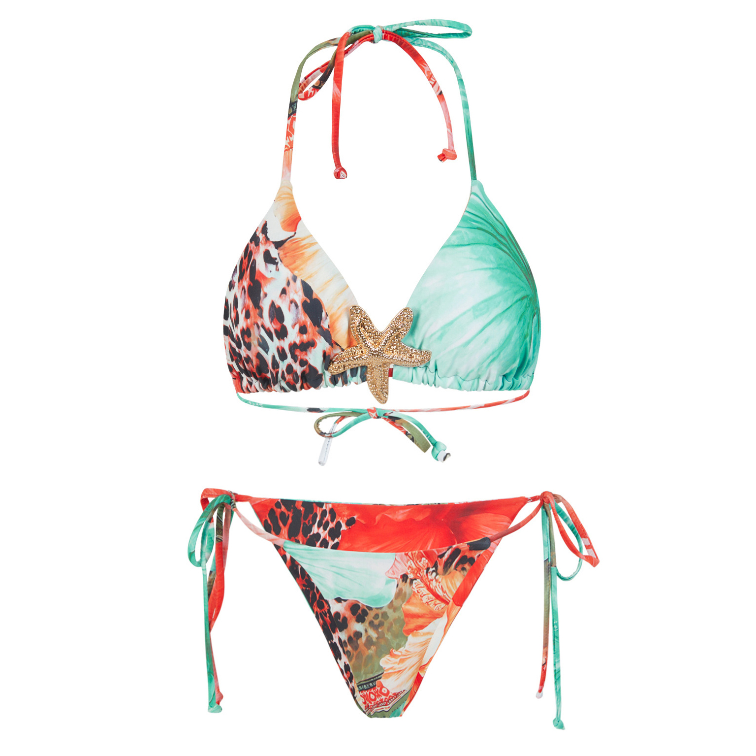 Women's Elegant Vintage Print One-Piece Swimsuit with Skirt