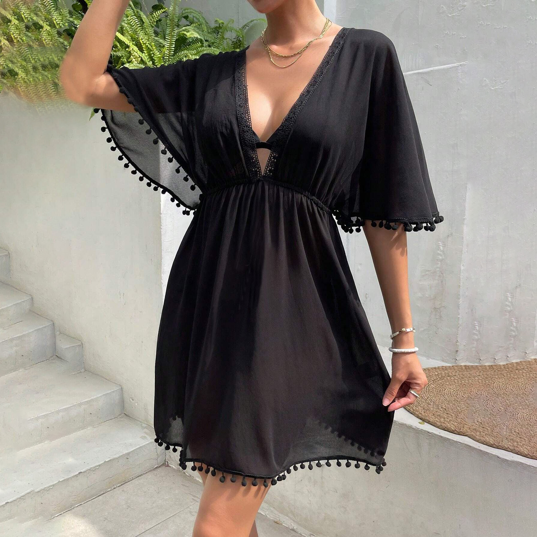 Fitted Waist Vacation Dress