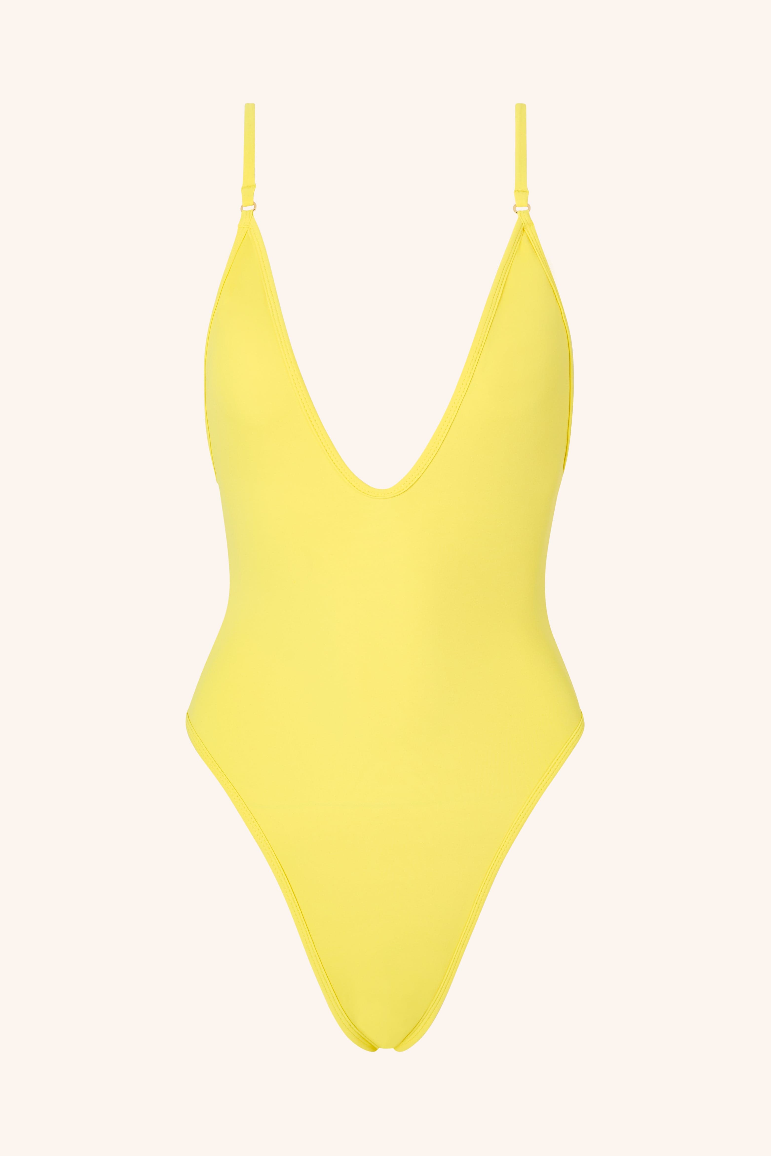 Solid Color One-piece Swimsuit