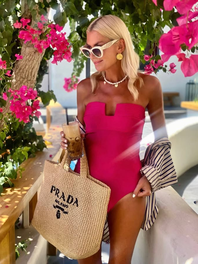 Asymmetrical Bandeau Swimsuit