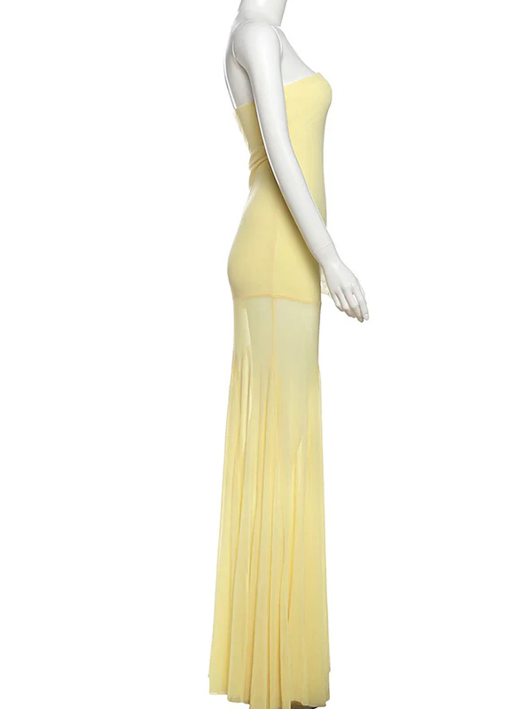 One-Shoulder Strapless Dress