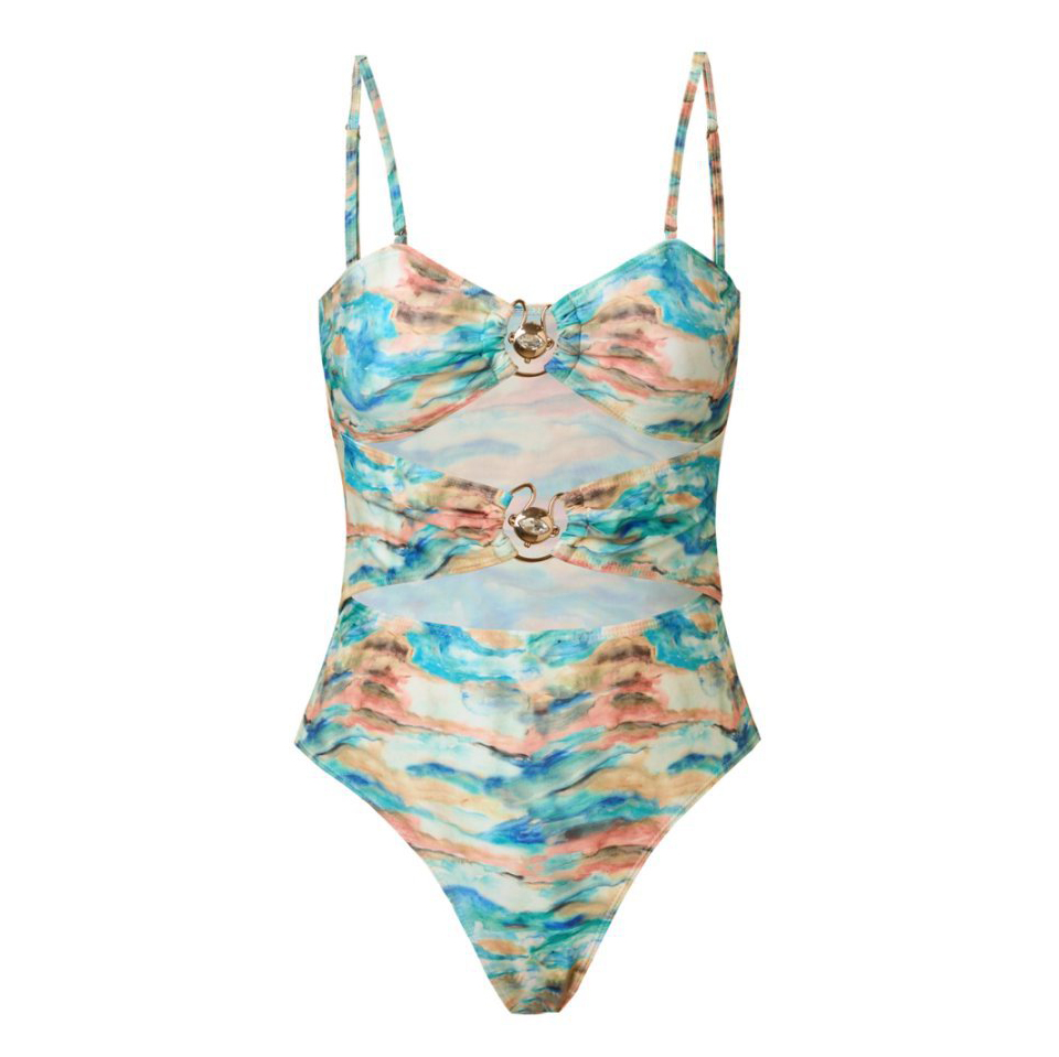 Colorful Print One-Piece Swimsuit