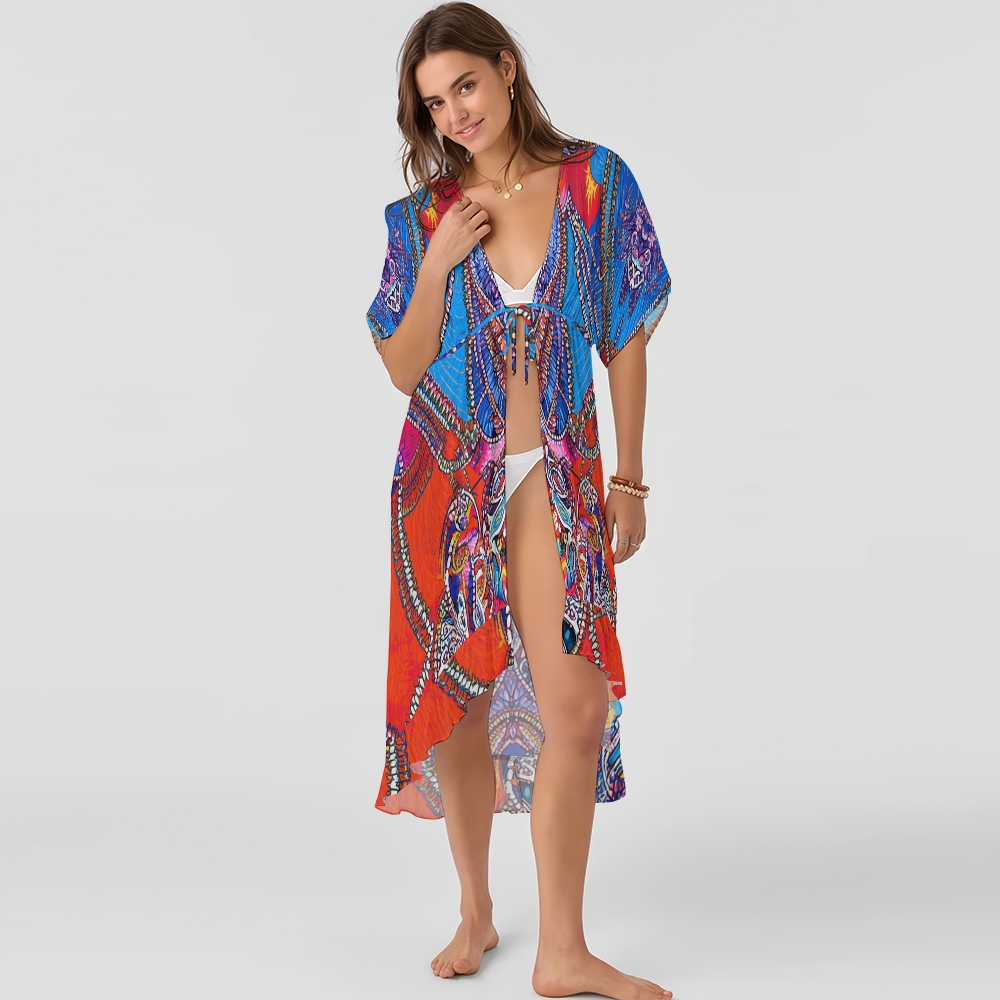Boho Tie-Front Cover-Up