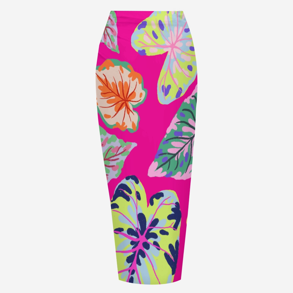 Tropical Floral Three-Piece Bikini Set