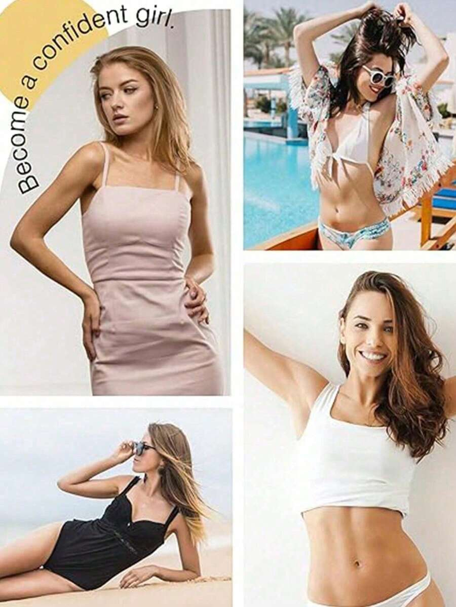 Silicone Gathering Invisible Triangular Chest Pad