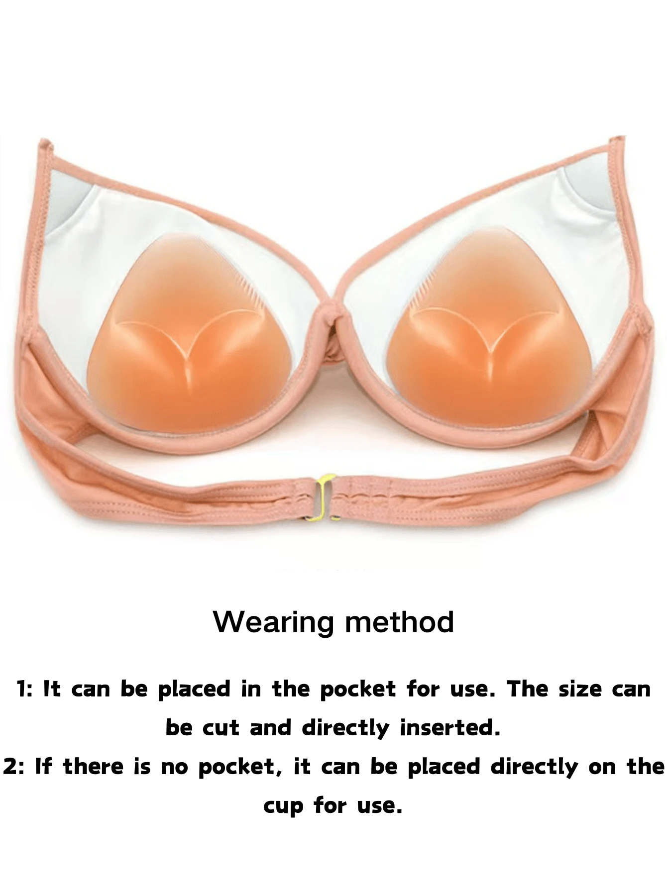 Silicone Invisible Bikini Strap Self-Adhesive Cute Seamless Inserted Chest Pad