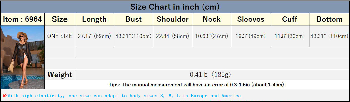 Women's Asymmetric V-Neck Cover-Up with Cut-Out Details and Side Slit