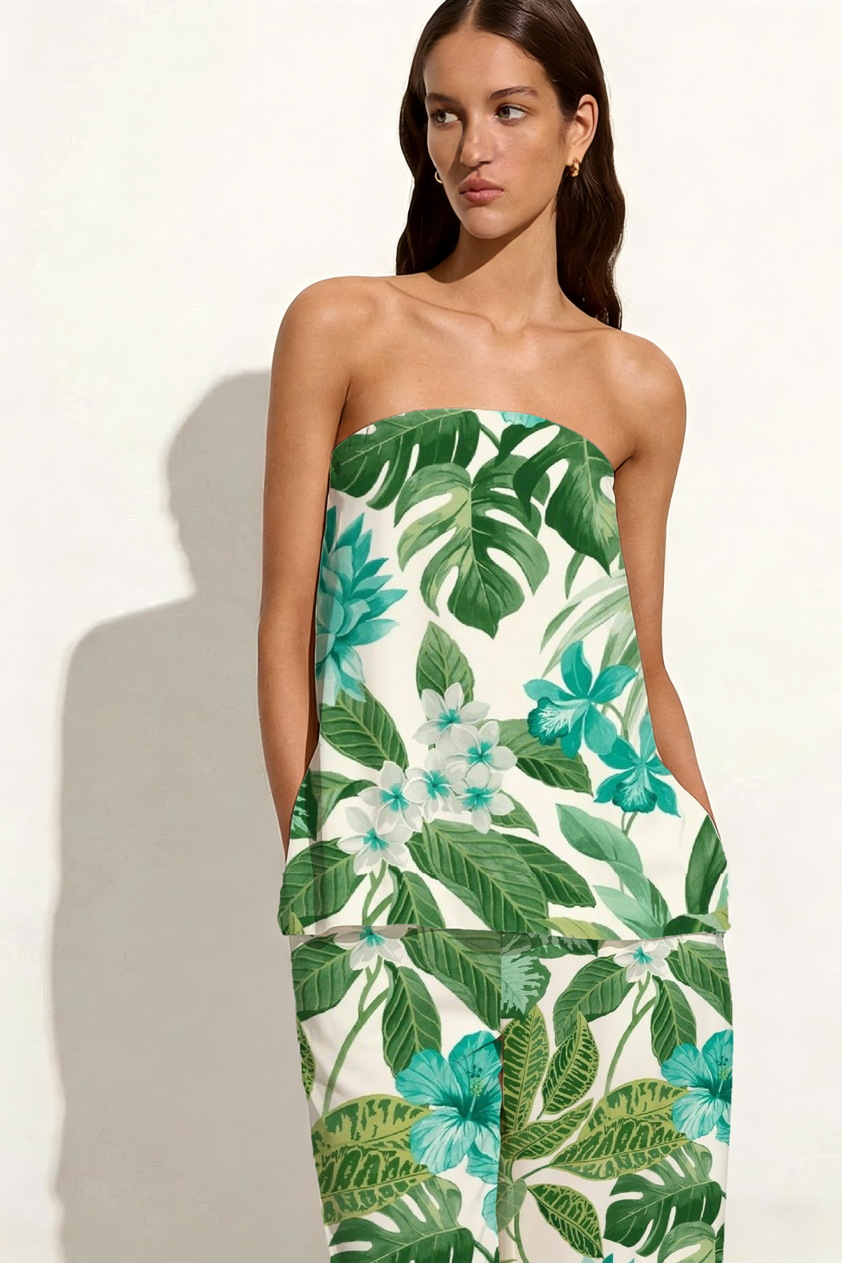 Green & Turquoise Tropical Floral Set