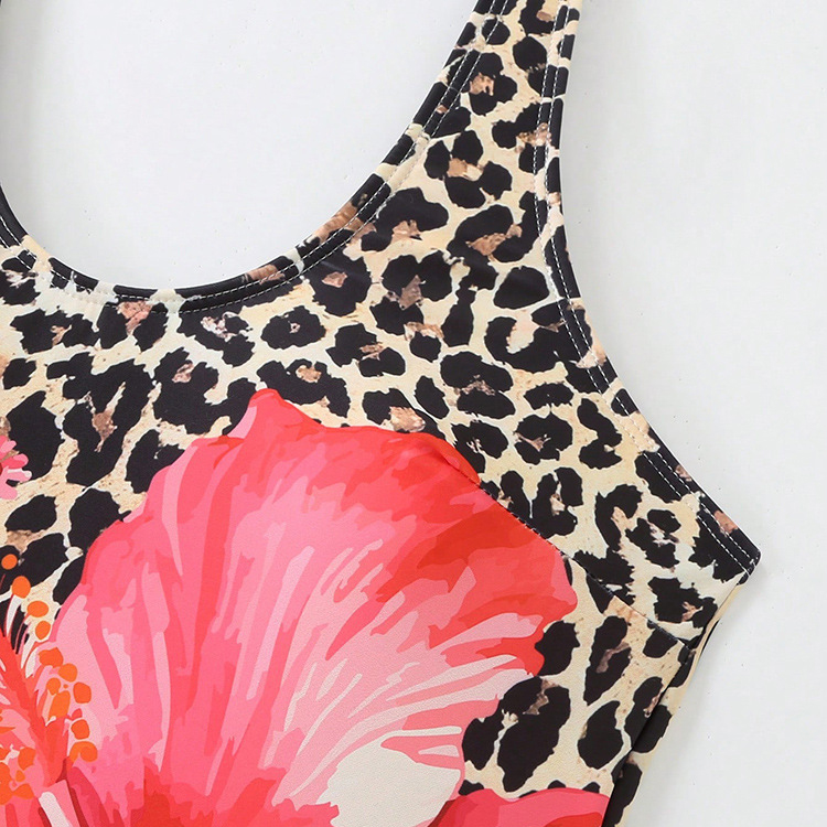 Women's Leopard Print One-Piece Swimsuit
